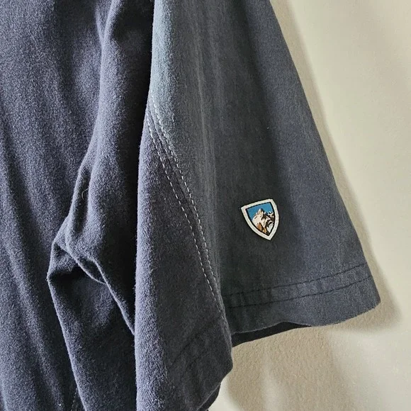 Kuhl Polo Shirt Men's Size XL 2 Tone Engineered Outdoor Adventure Black Gray - Picture 3 of 8